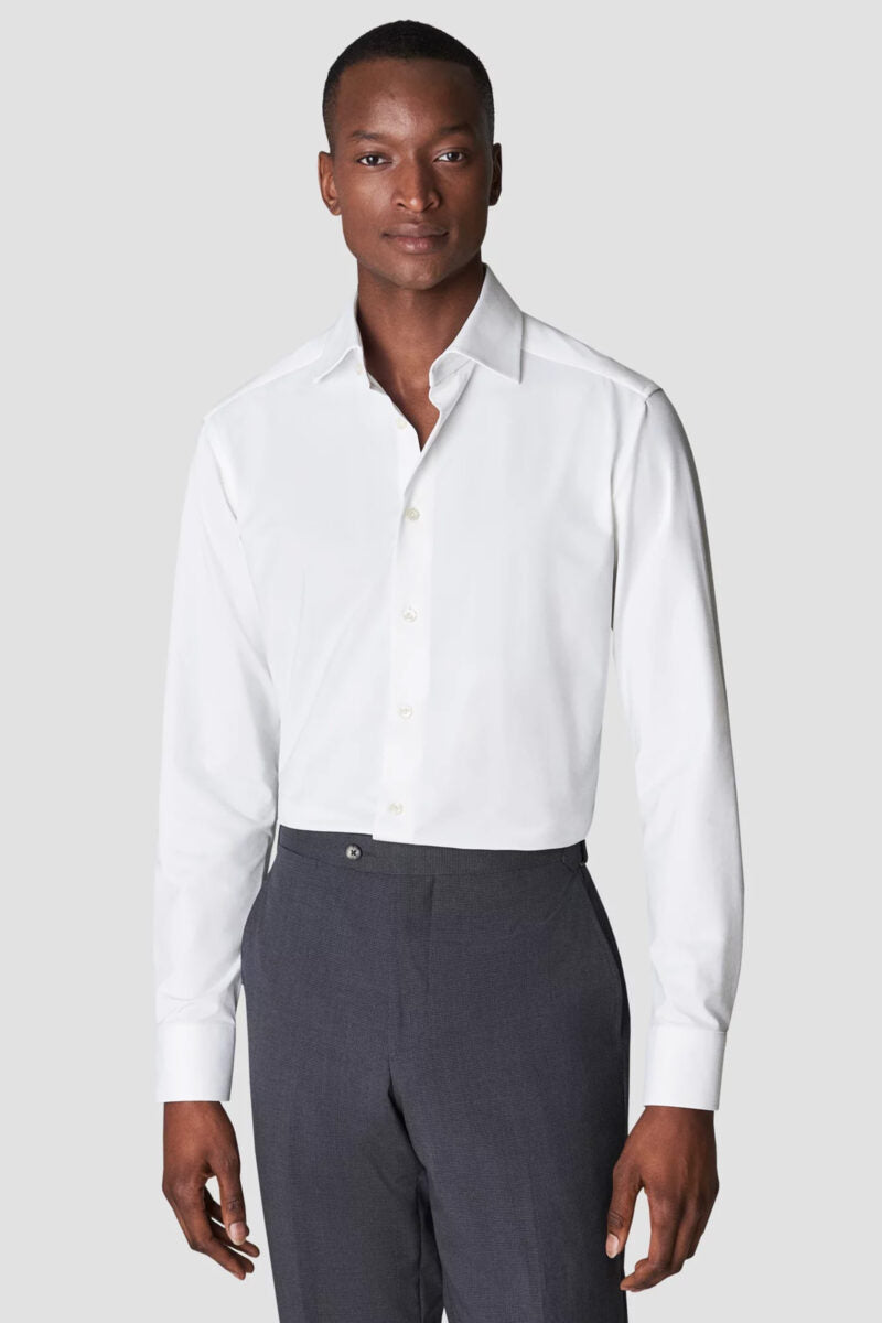 Four-Way Stretch Slim Fit , Hvit