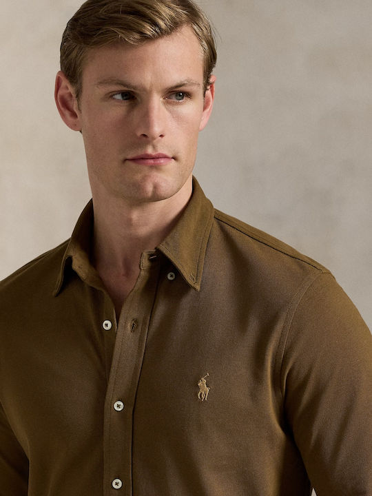 Polo Ralph Lauren Featherweight Mesh Shirt – Brown