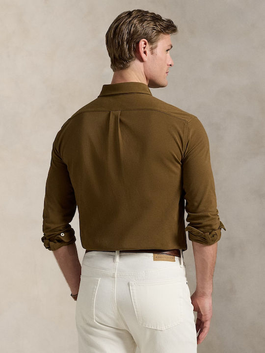 Polo Ralph Lauren Featherweight Mesh Shirt – Brown