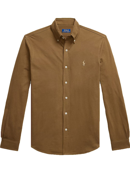 Polo Ralph Lauren Featherweight Mesh Shirt – Brown