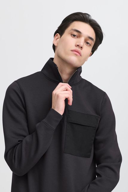 CFRo Sweat W.Contrast Pocket Black Beauty