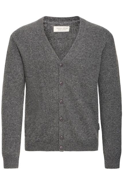 CFKarl Lambswool Cardigan Pewter Grey