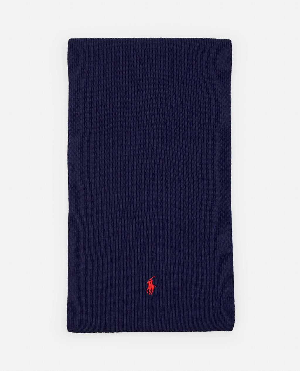 Wool Scarf With Pony Logo Navy