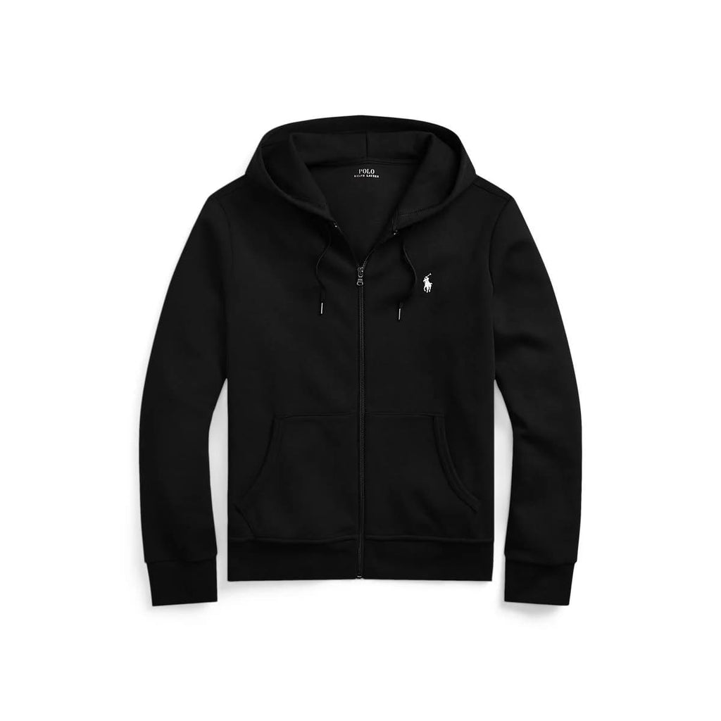 Polo Ralph Lauren Double-Knit Full-Zip Hoodie – Black