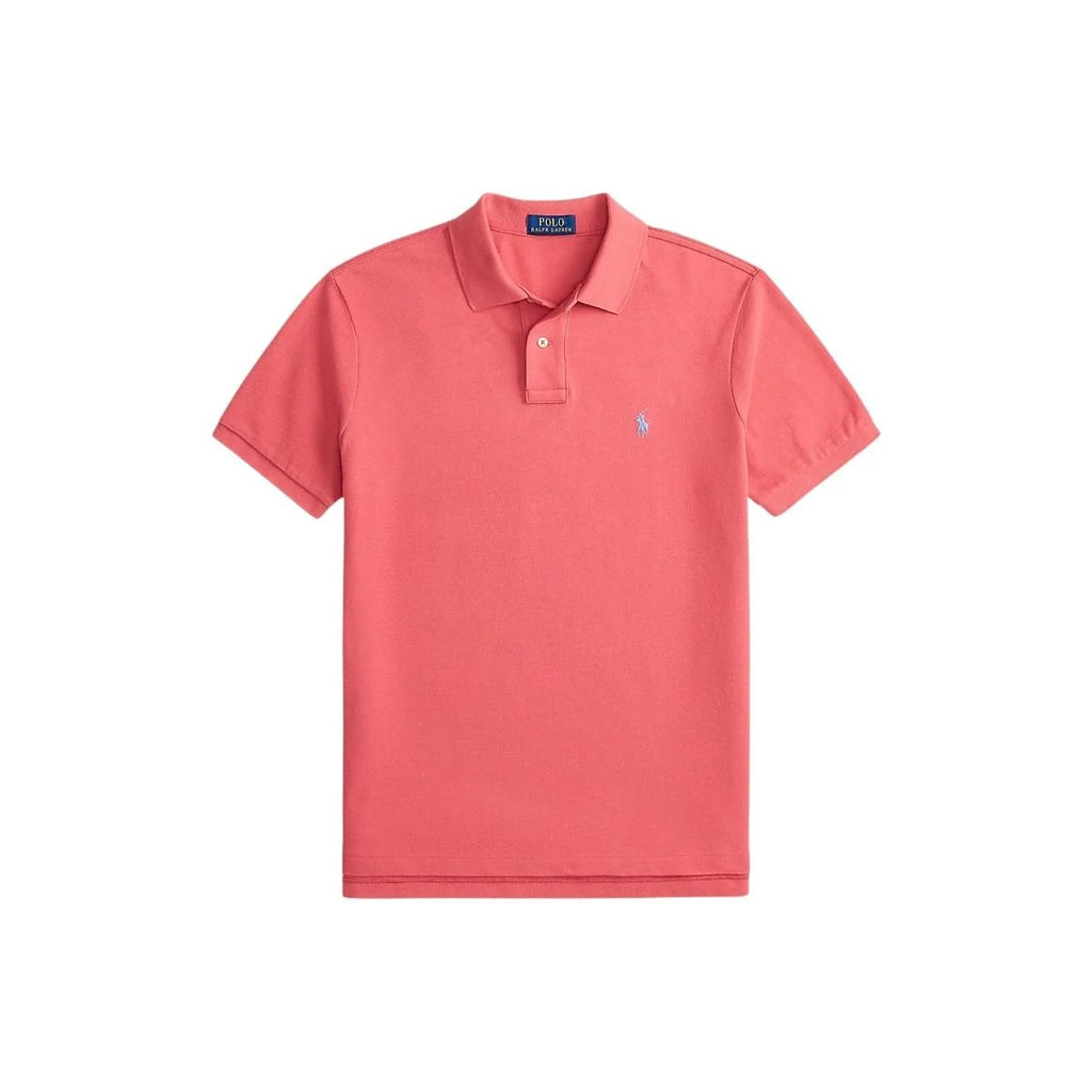 Custom Slim Fit Red Sky Mesh Polo Shirt