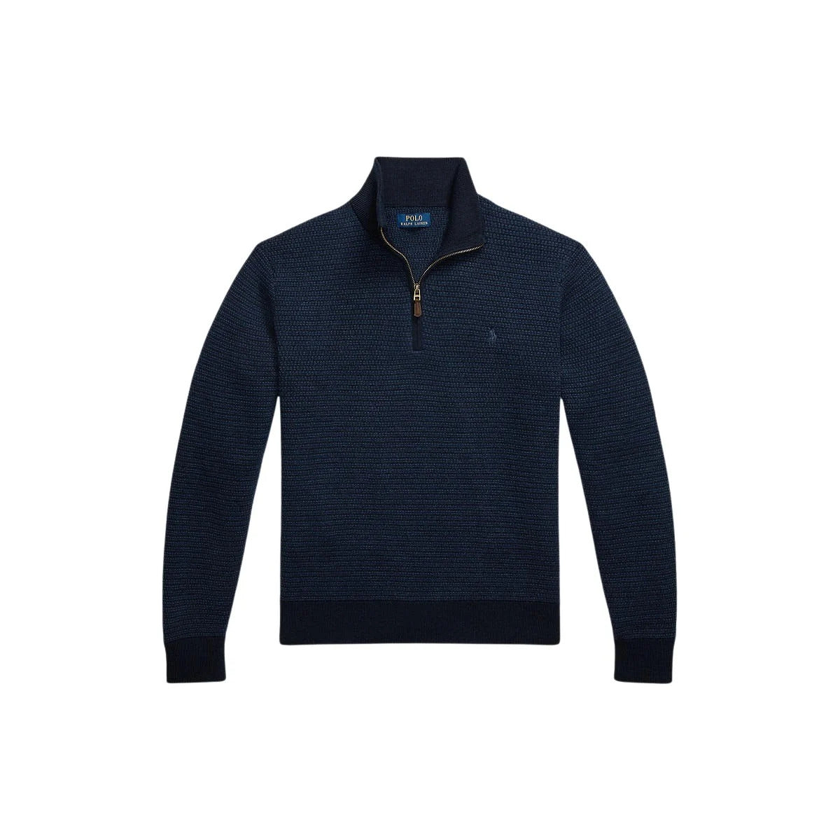 Polo Ralph Lauren Washable Wool Quarter-Zip Jumper - Navy