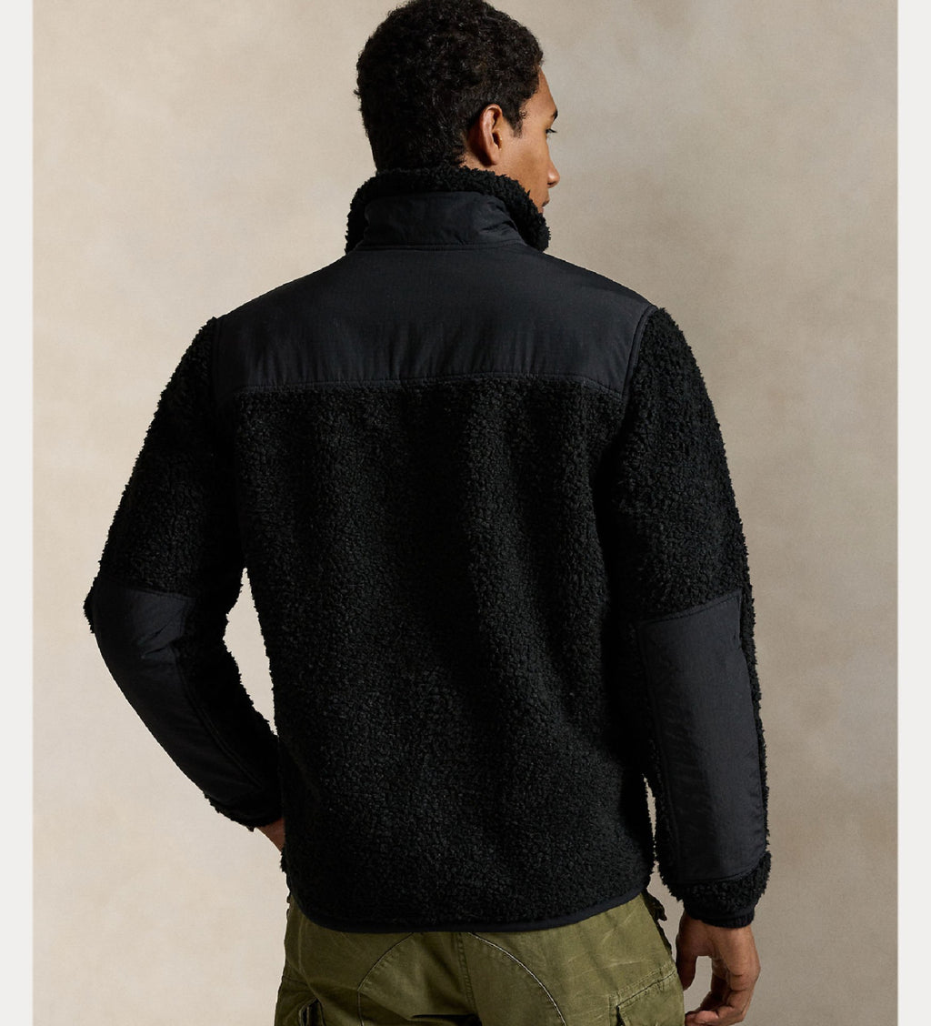 Polo Ralph Lauren Hybrid Mao Collar Jacket Black