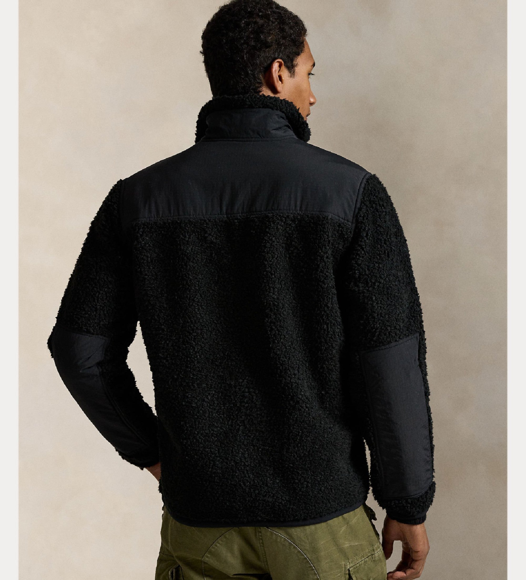 Polo Ralph Lauren Hybrid Mao Collar Jacket Black