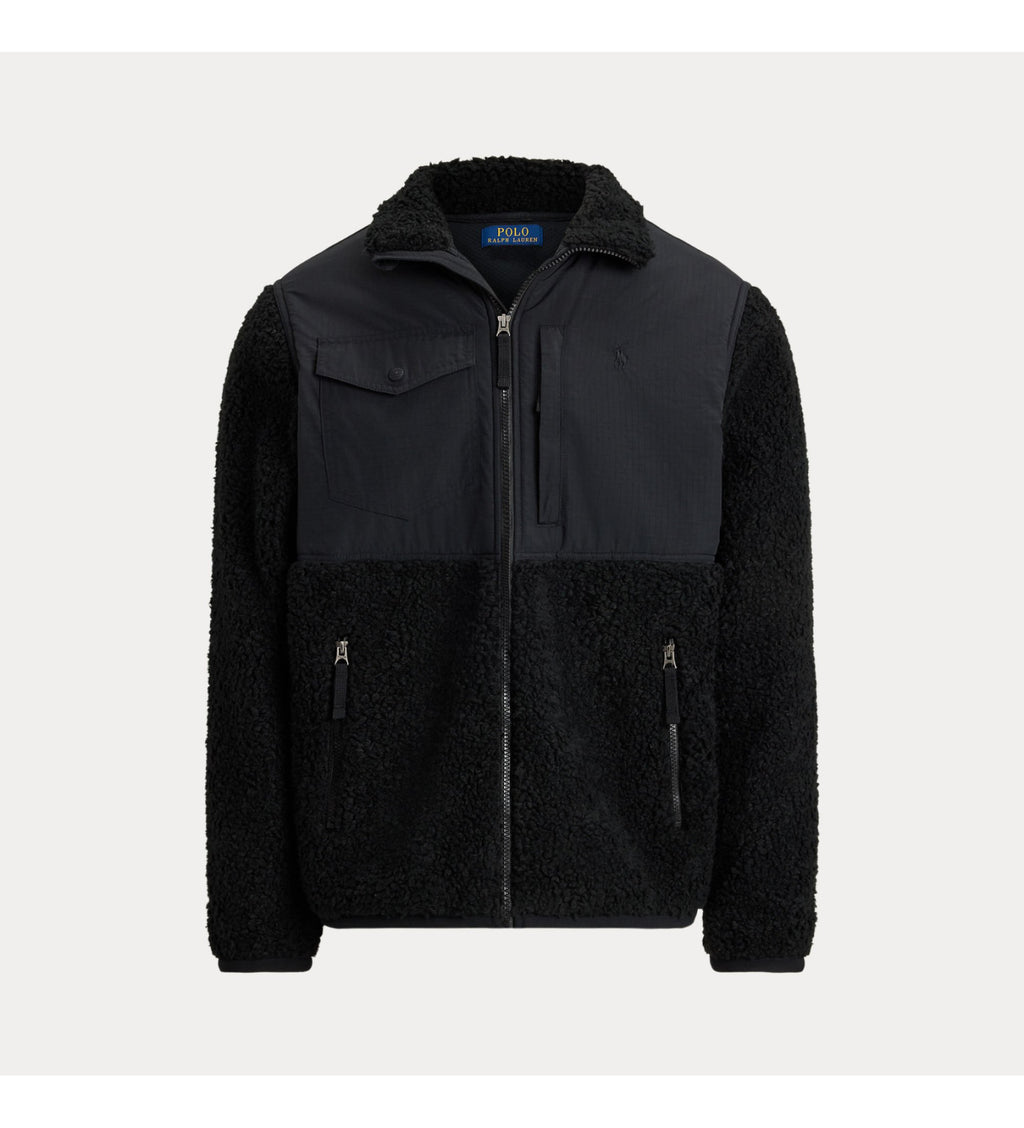 Polo Ralph Lauren Hybrid Mao Collar Jacket Black