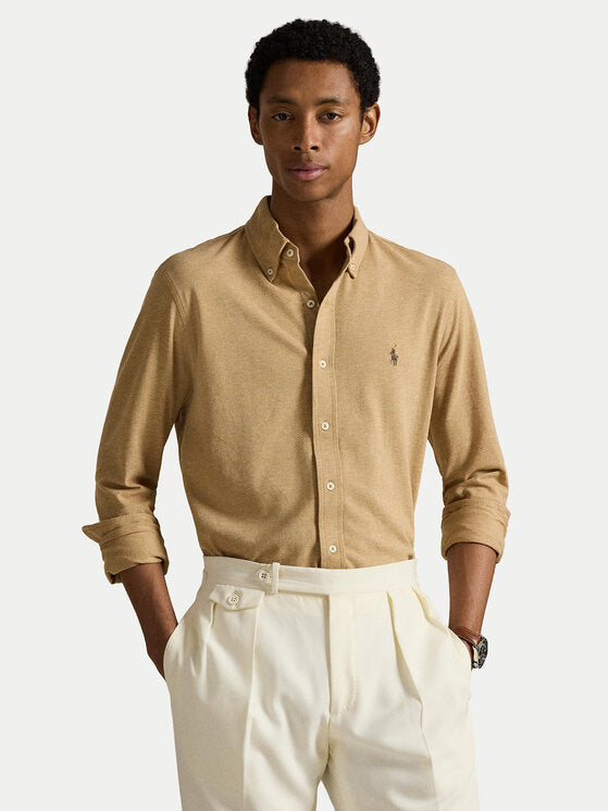 Polo Ralph Lauren Featherweight Mesh Shirt – Cammel