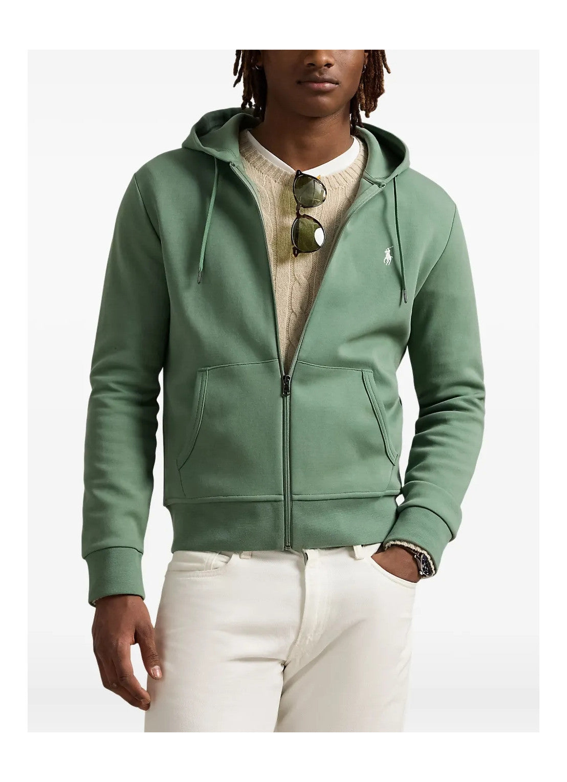 Polo Ralph Lauren Double-Knit Full-Zip Hoodie – Green