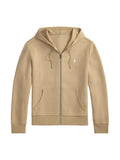Polo Ralph Lauren Double-Knit Full-Zip Hoodie – Tan