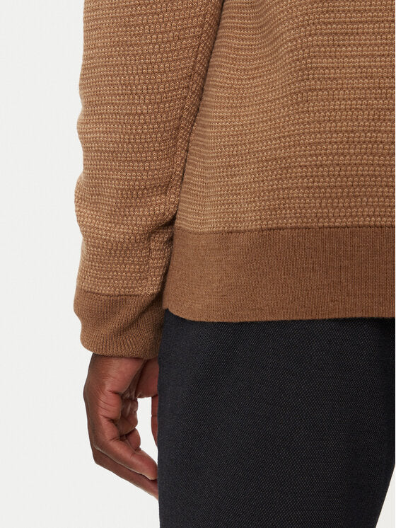 Polo Ralph Lauren Washable Wool Quarter-Zip Jumper - Beige