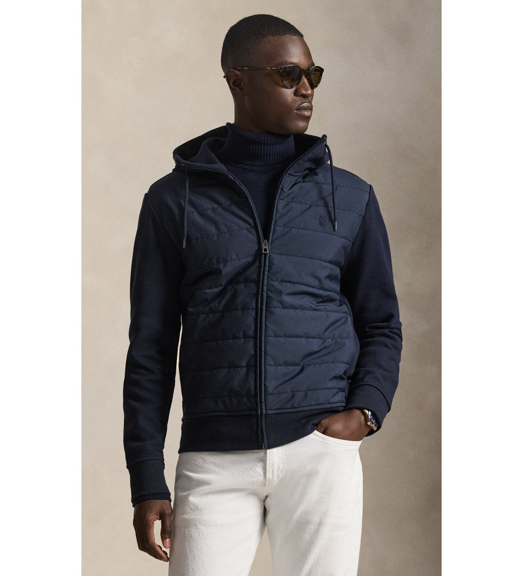 Hybrid Hooded Jacket Navy