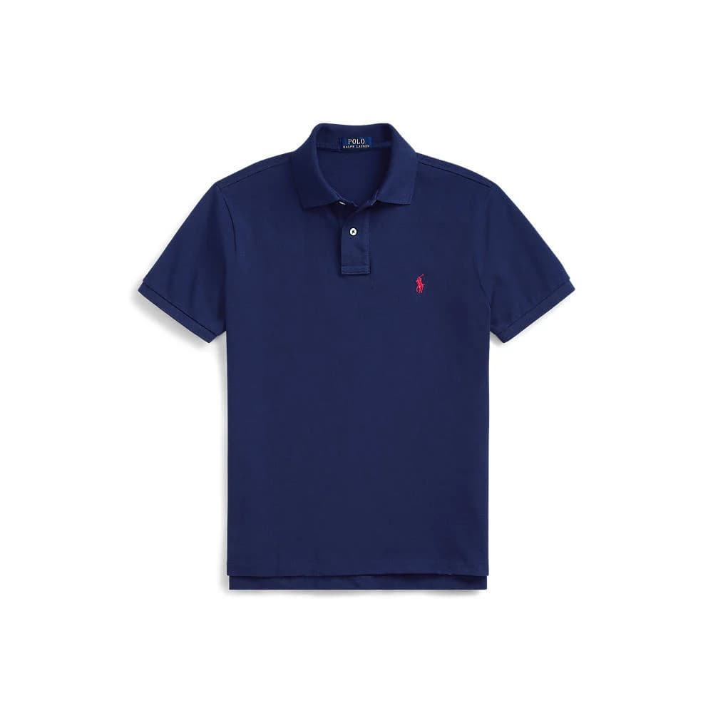Polo Ralph Lauren Custom Slim Fit Mesh Polo – Navy