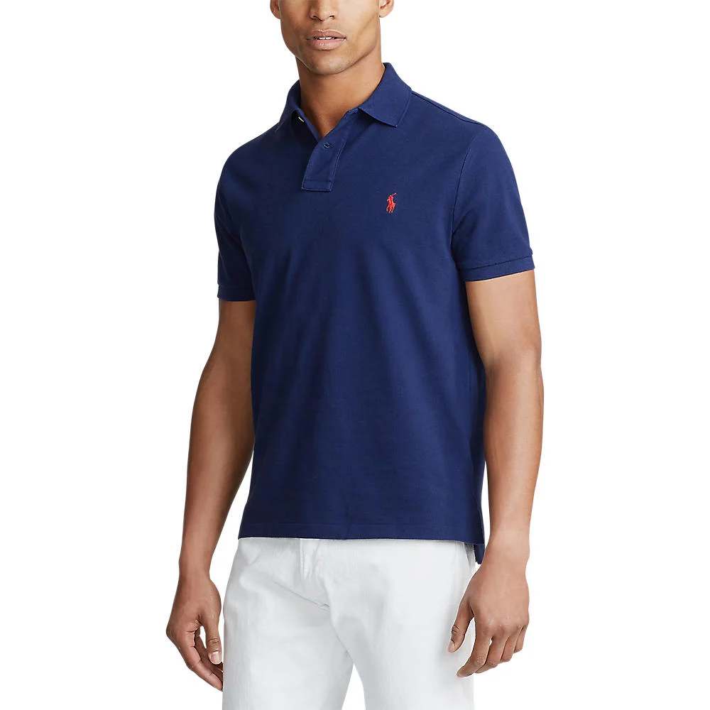 Polo Ralph Lauren Custom Slim Fit Mesh Polo – Navy