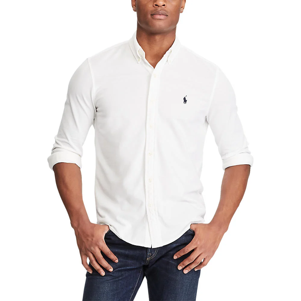Polo Ralph Lauren Featherweight Mesh Shirt – White