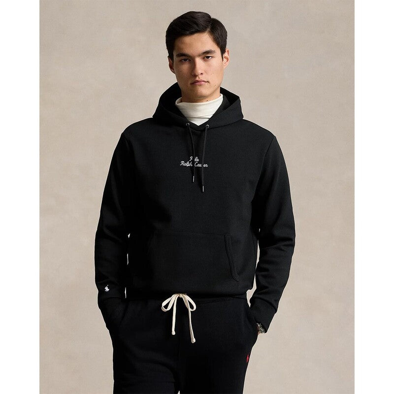 Polo Ralph Lauren Chain Stitch Logo Hoodie Black