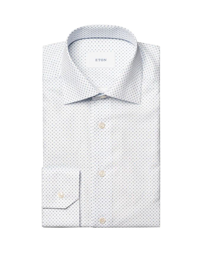 Geometric Print Signature Twill Shirt Slim Fit