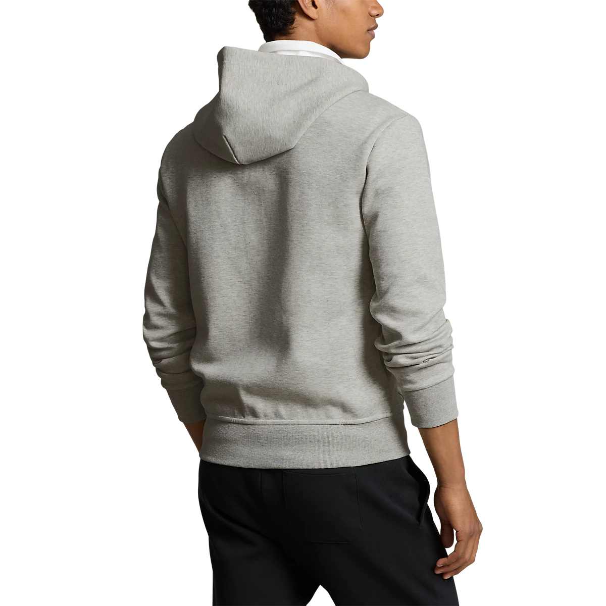 Polo Ralph Lauren Double-Knit Full-Zip Hoodie – Grey Heather
