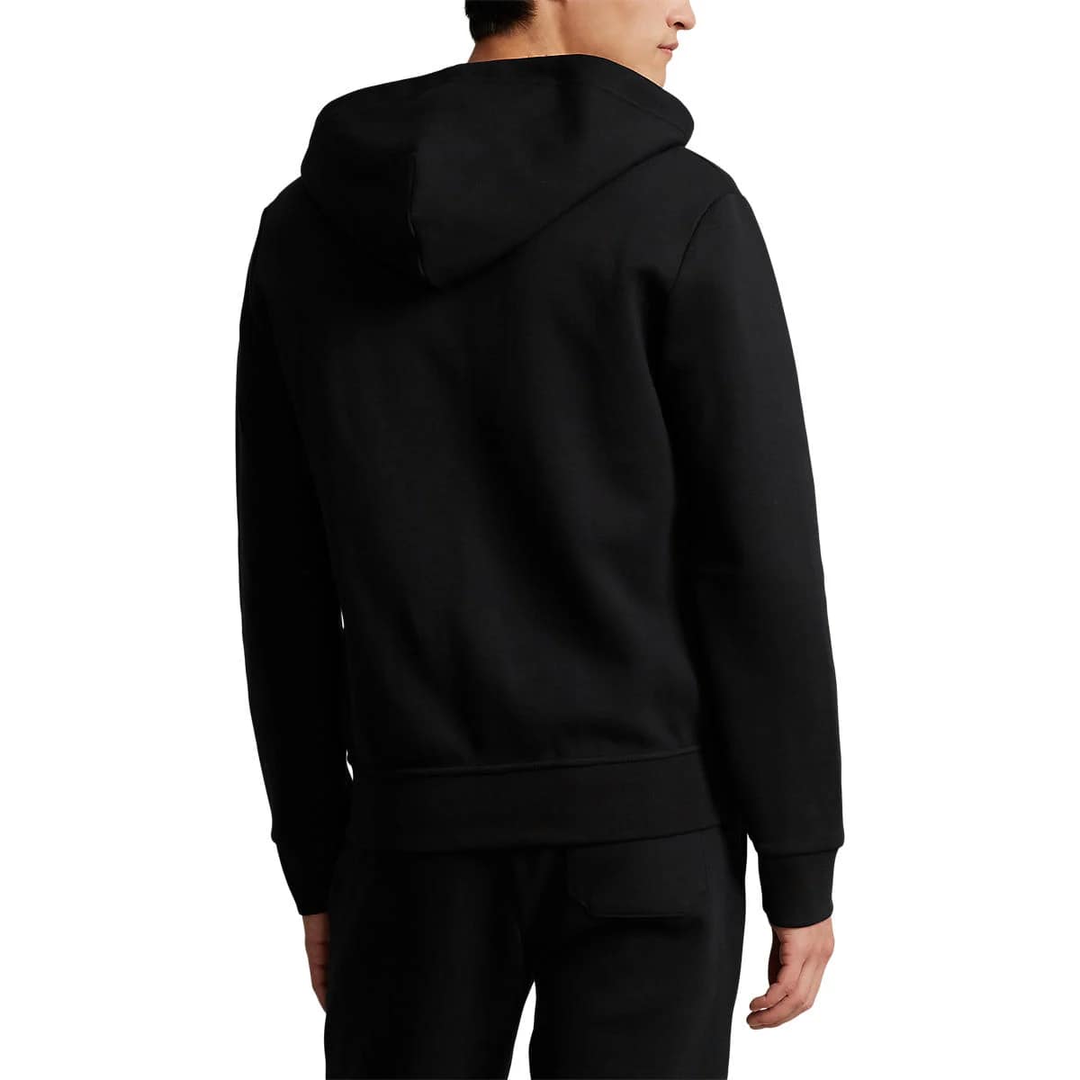 Polo Ralph Lauren Double-Knit Full-Zip Hoodie – Black