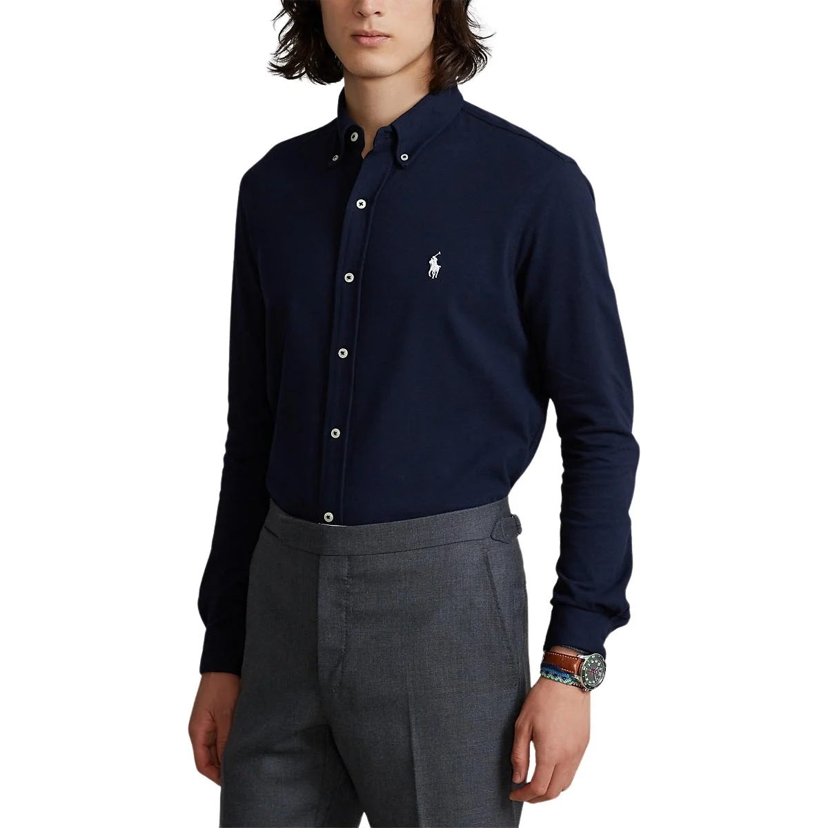 Polo Ralph Lauren Featherweight Mesh Shirt – Navy